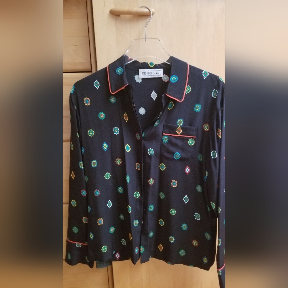 Kenzo x h&m silk top